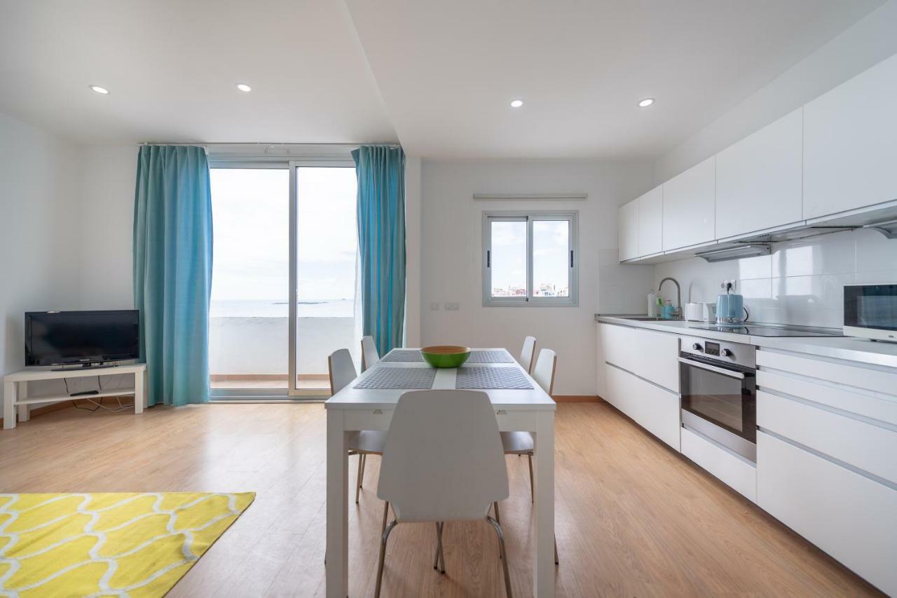 Ferienwohnung Vista Playa Y Mar - Sea View, Wifi And Ac Melenara Exterior foto